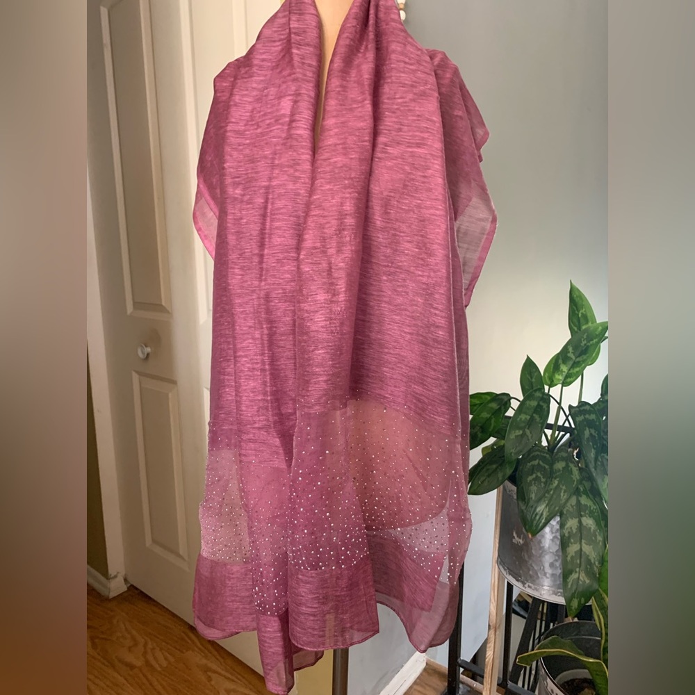 NWT Silk Cotton Mix Shawl Scarf - Picture 8 of 10